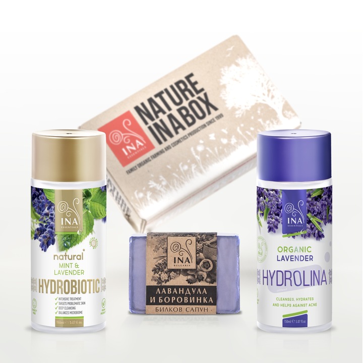 Комплект при акне и черни точки InaEssentials RoutINA, 3 броя