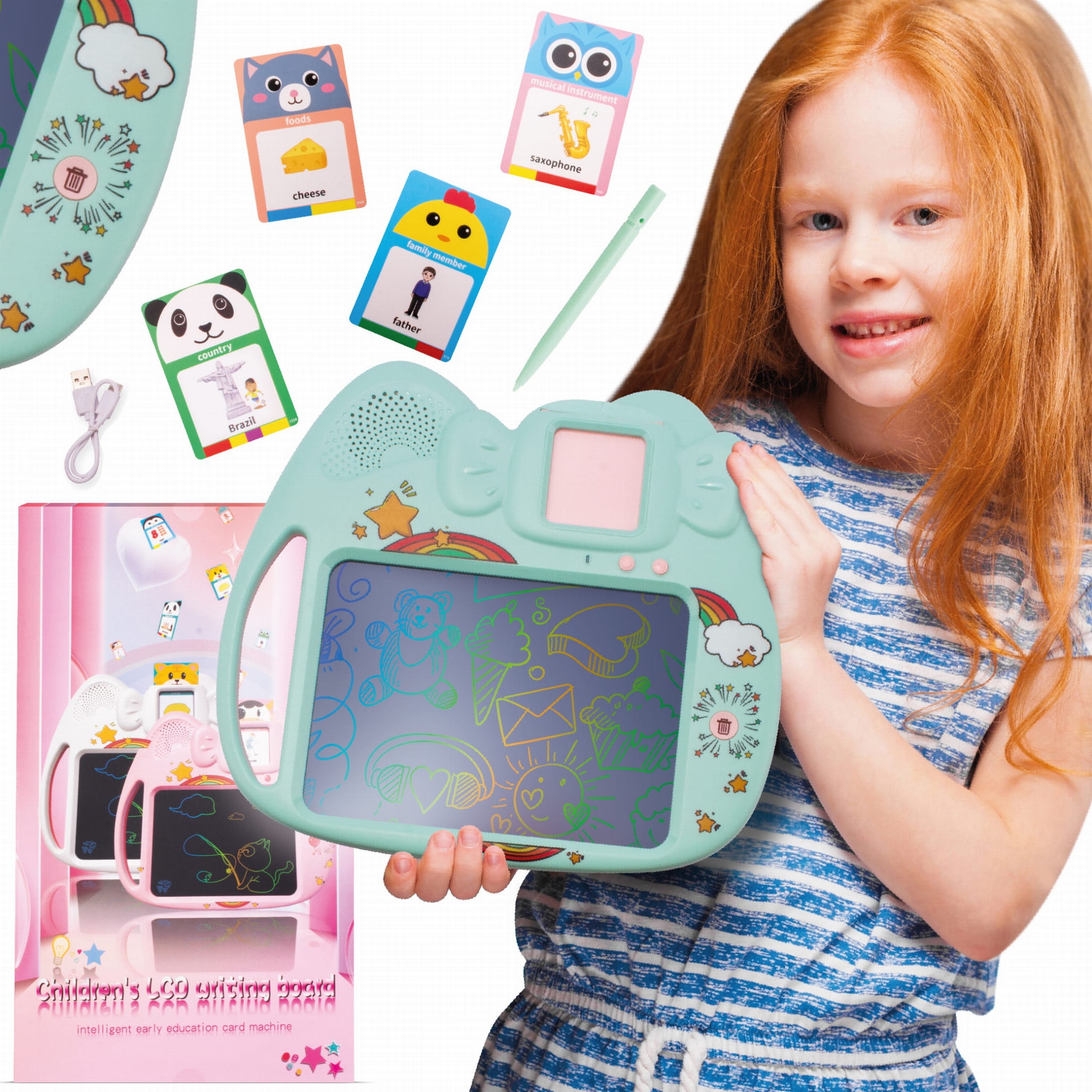 Tableta grafica de desen pentru copii, Sun Baby, Limba engleza