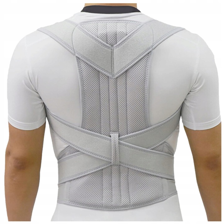 Corector de postura, Fit4med, 1367, XL, Nylon, Gri