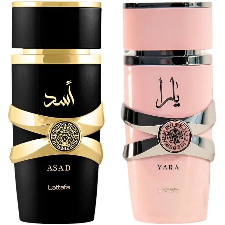 Комплект Парфюми Lattafa - Дамски Yara и Мъжки Asad, 100 мл, EDP - 2 Броя