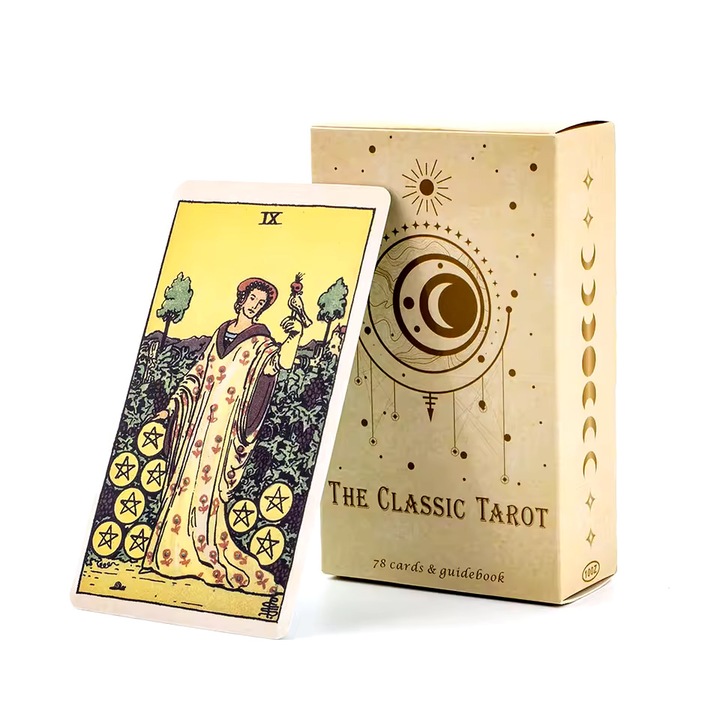 Pachet carti Midi, Classic Tarot, 2024, 78 carti ilustrate, 105x60mm