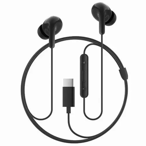 Casti cu fir Xiaomi, model 253852, microfon, USB-C, negru, 1.25m
