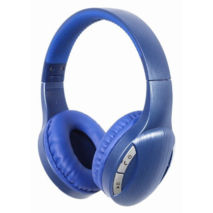 Casti Wireless Gembird BTHS-01, Bluetooth, Microfon, Albastru