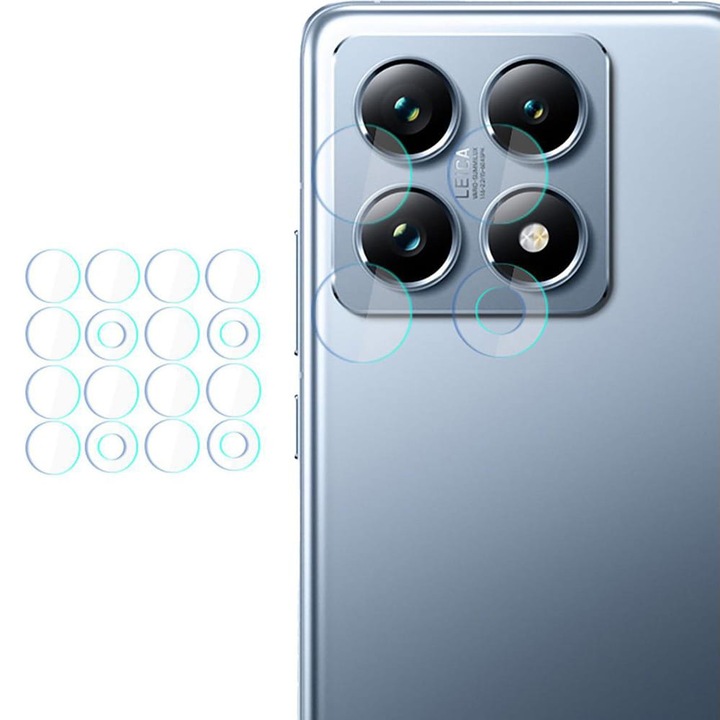 4x 3mk kamera edzett üveg lencsevédő készlet Xiaomi 14T Pro / 14T készülékhez