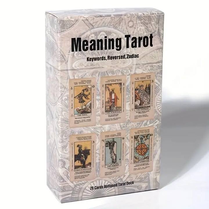 Пакет карти midi, Таро със значение, Heng Long Keji, 2024 г., 78 карти с детайли, 10,5 x 6,5 cm