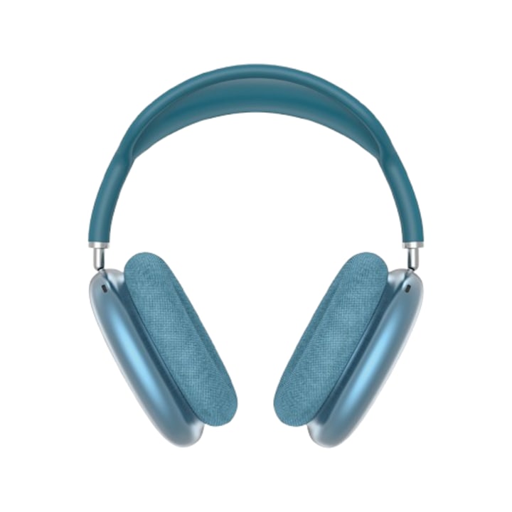 Casti KINSI pentru copii, Wireless, Bluetooth 5.3, LED RGB cu Gradient Color, ENC, Microfon conectabil, Slot Micro SD/TF, Port AUX, Alb
