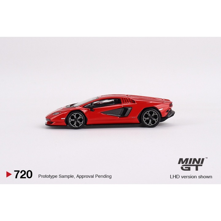 Modelautó Lamborghini Countach Lpi 800-4 2023 Red 1:64 Mini GT MGT720