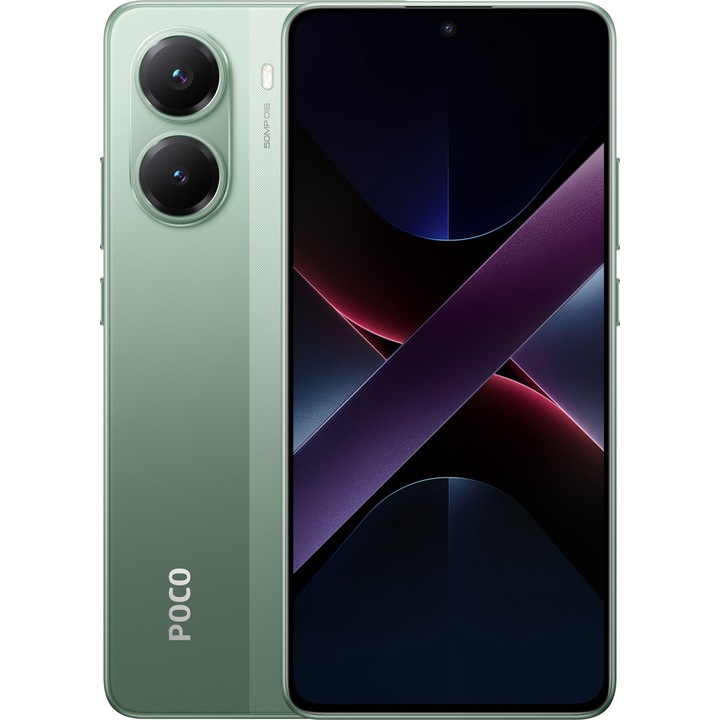 Смартфон Poco X7 Pro, 12 GB RAM, 256 GB, 5G, Dual SIM, зелен