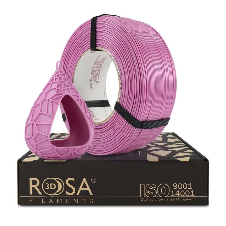 Filament 3D, Rosa3D, Refill Pet-G Standard Hs, Contact Alimentar, Usor De Imprimat, Durabil, Rezistenta Ridicata Mecanica, Obiect Decorativ, Compatibilitate Larga, Imprimare 3D, Performante Ridicate, 1.75 Mm, 1 Kg, Lila