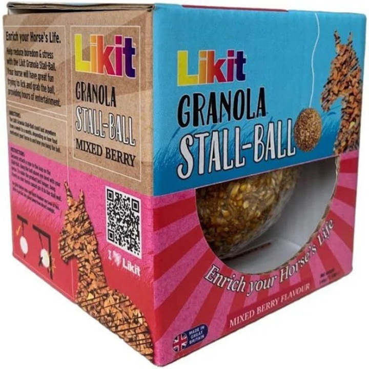 LIKIT Granola Stall Ball müzlis golyó, bogyós gyümölcsök, 1,6kg, akasztózsinórral