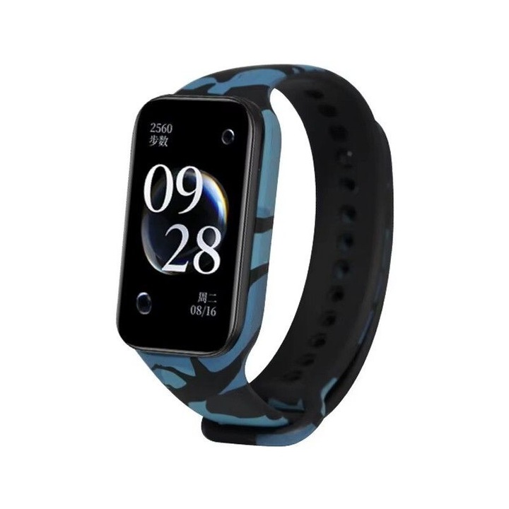 Curea compatibila cu Xiaomi Mi Band 8 Active / Redmi Smart Band 2, silicon, modeul 8