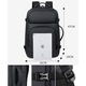 Rucsac Calatorie QOVU®, Ideal pentru zboruri, Extensibil, 45L extins, Buzunar laptop 17", Maner lateral si suport troler, Impermeabil, Buzunare multiple, Suport USB pentru baterie, Ghiozdan multifunctional compatiibil cabina avion