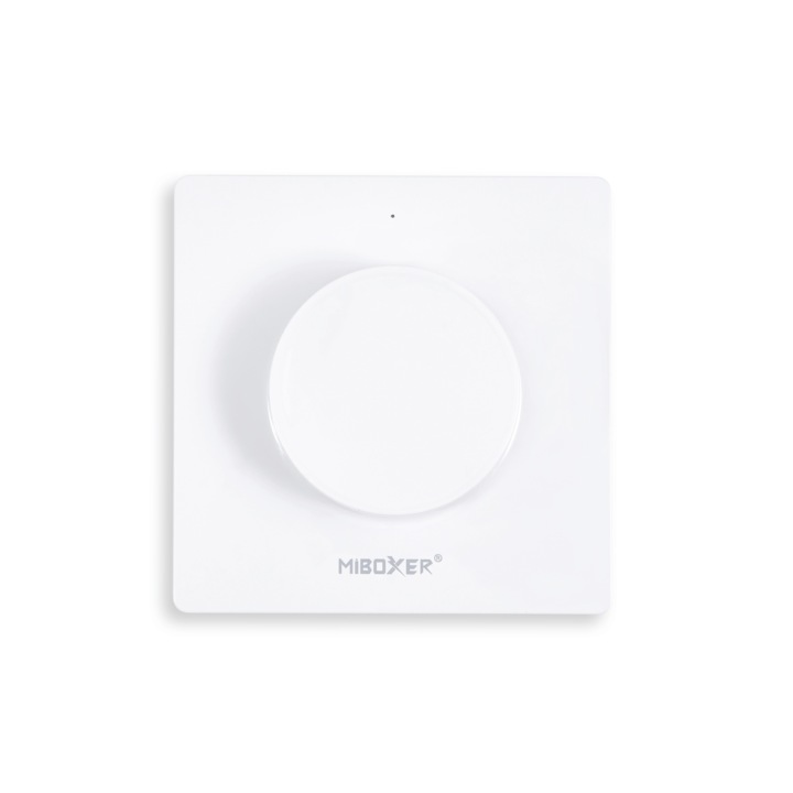 Controler Mi-Light de iluminat cu cadran rotativ K1 2.4 GHz, alb