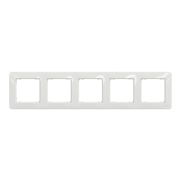 Dekoratív keret Sedna New, 5 pozíciós, IP20, fehér