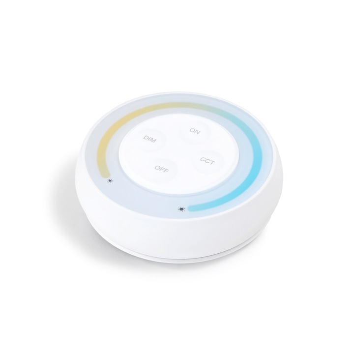 Controler Mi-Light S1-W cu frecventa radio (RF) de 2, 4 GHz pentru benzi LED CCT, alb