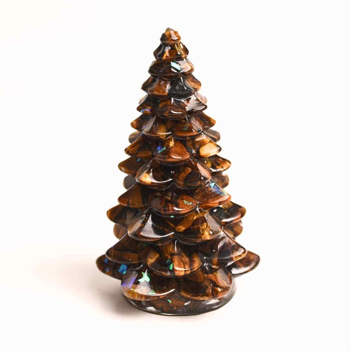 Figurina Bradut cu Ochi de Tigru – Protectie si Incredere