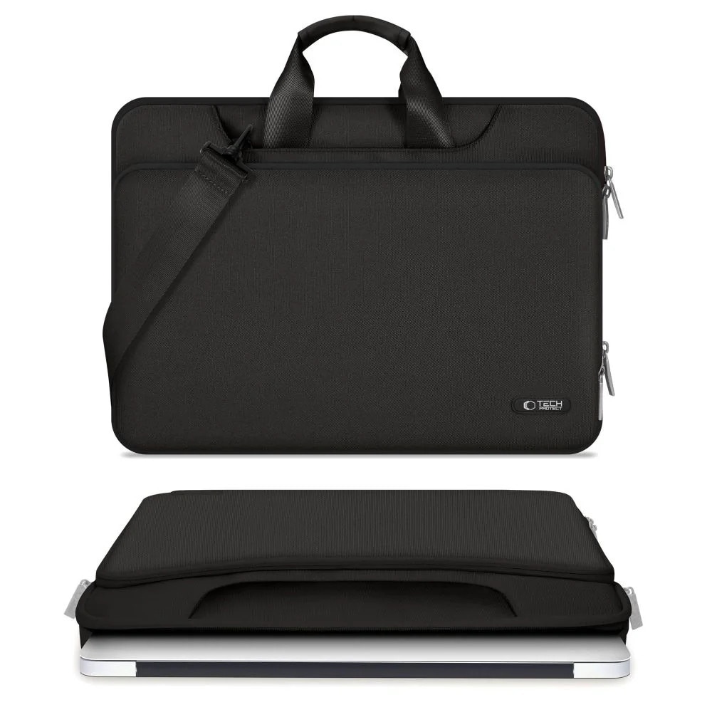 Geanta TECH-PROTECT Pocket Bag compatibila cu laptop 13/14 inch Black