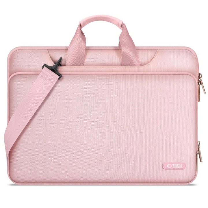 Geanta TECH-PROTECT Pocket Bag compatibila cu laptop 15/16 inch Pink
