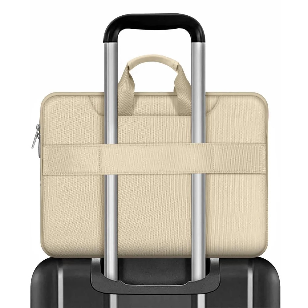 Geanta TECH-PROTECT Pocket Bag compatibila cu laptop 15/16 inch Beige