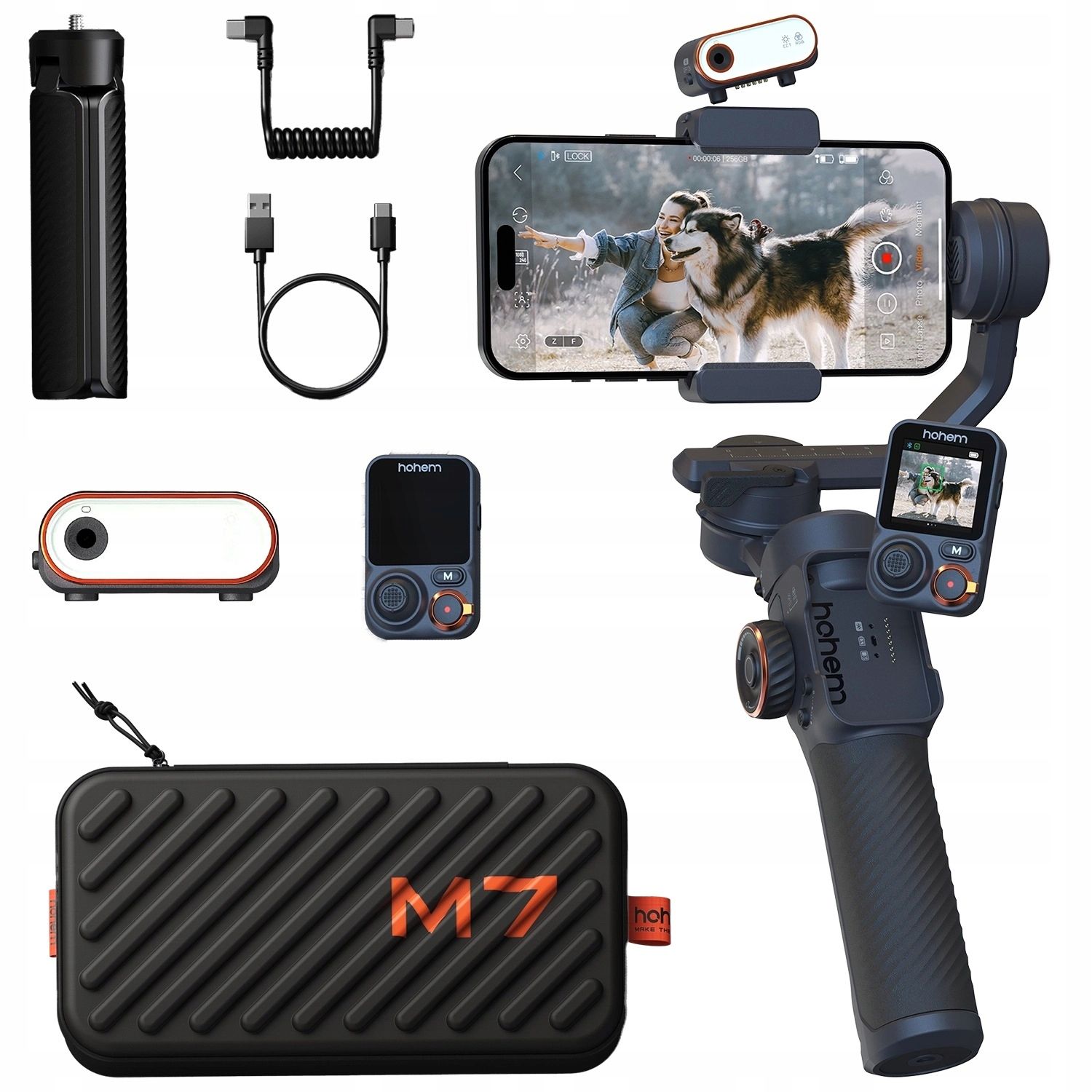 Kit Stabilizator de imagine Hohem iSteady M7, Rotire 360