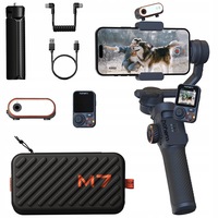 Kit Stabilizator de imagine Hohem iSteady M7, Rotire 360°, Autonomie 12 ore, 3200mAh, Negru