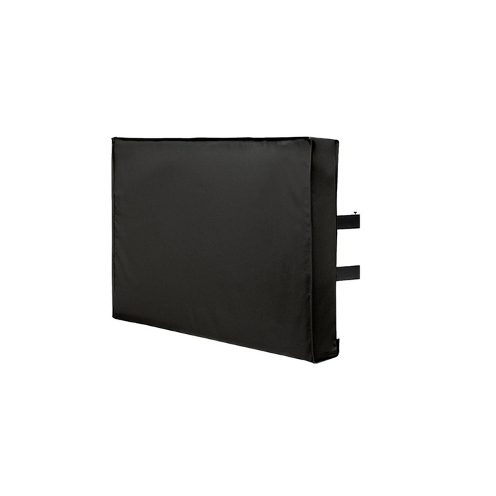 Husa TV pentru exterior, Panza 600D Oxford, Peysaitr, Impermeabil, 50-52 inch, Protectie 360°, Negru