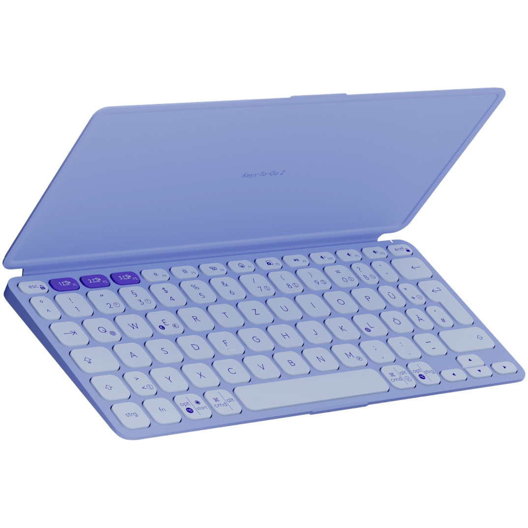 Tastatura Wireless Portabila Logitech Keys-To-Go 2, BT, Multidevice, MultiOS, Lilac