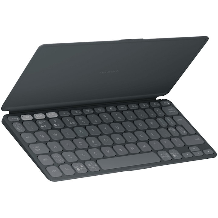 Преносима безжична клавиатура Logitech Keys-To-Go 2, BT, Multidevice, MultiOS, Graphite