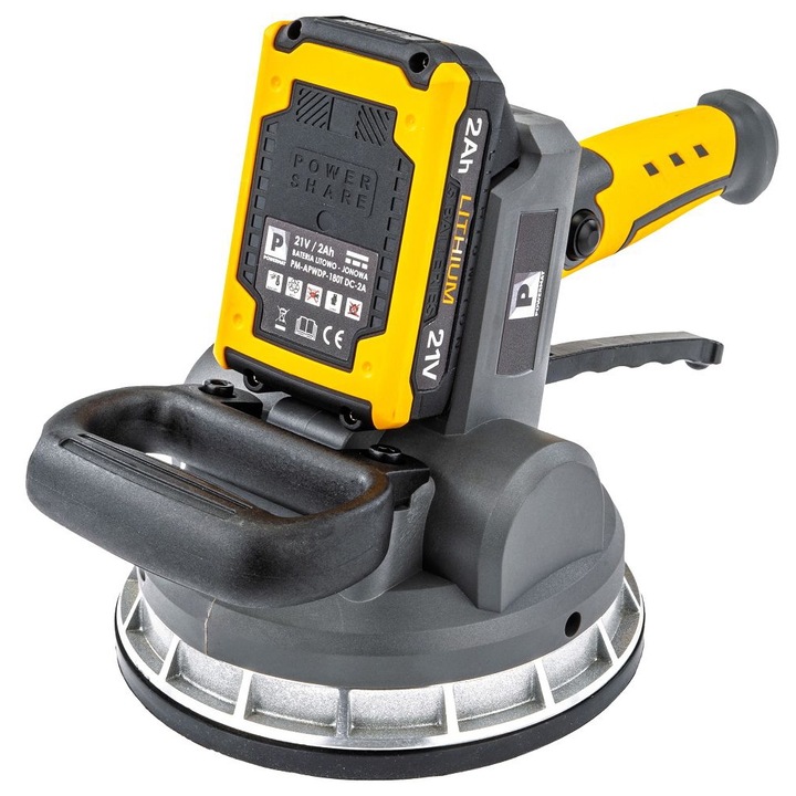 Rezgő tapadókorong csempéhez PM-APWDP-180T akkumulátorral, 21 V, Powermat PM1317