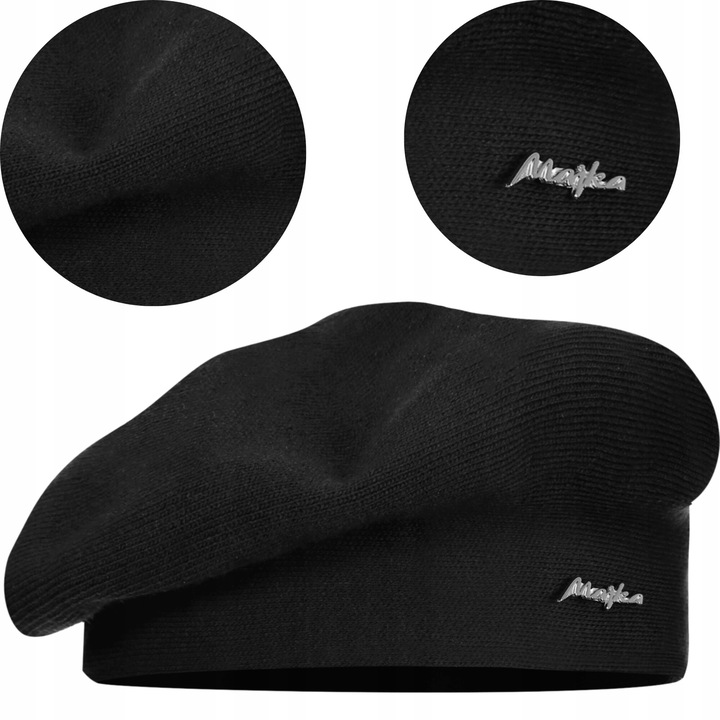 Bereta dama, Majka, elegant, negru, universal