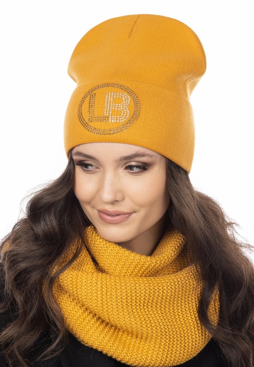 Майка дамска шапка бини жълта универсална