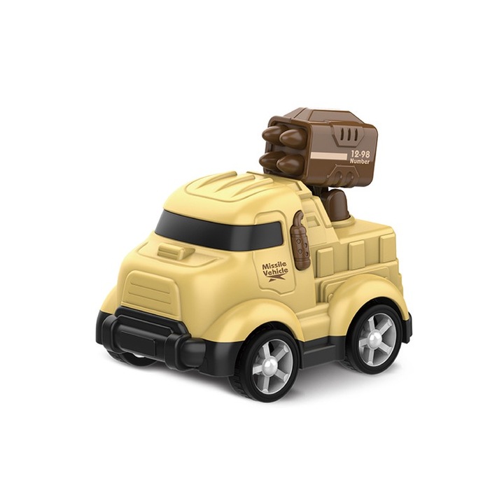 Masinuta educativa, Model Colour, design simpatic, galben, 3ani+