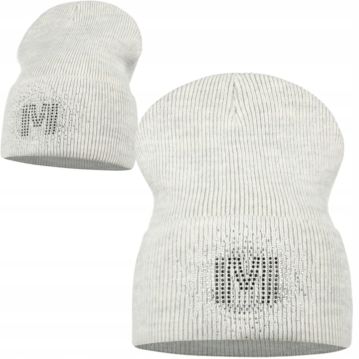 Дамска шапка Майка бини сива универсална