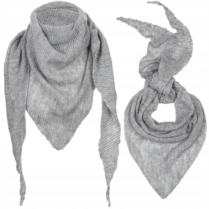 Majka téli sál, világosszürke, méretei 220x75cm