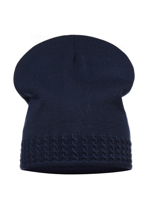 Дамска шапка Майка, гранат, едноцветна, 100% акрил