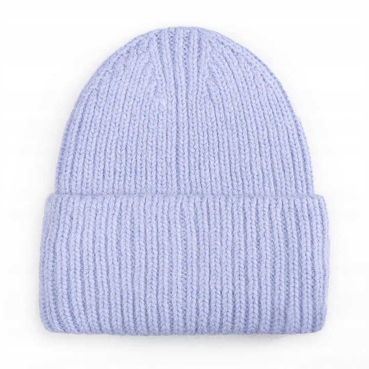 Caciula dama beanie, Majka, 60% Angora, lavanda, 21x22cm