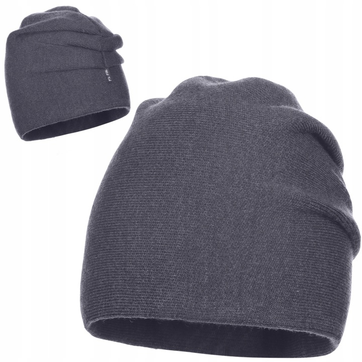 Caciula dama, Majka, beanie, 10% lana, grafit, universala