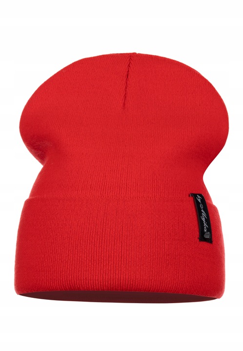 Дамска шапка Майка червена универсална 100% акрил колекция есен/зима