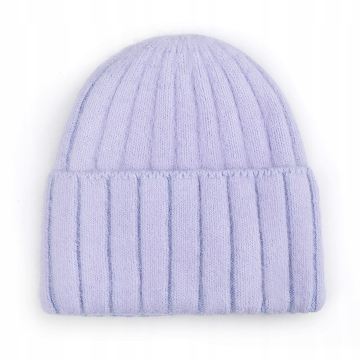 Caciula dama, Majka, 60% Angora, fiolet, 21,5x20,5cm