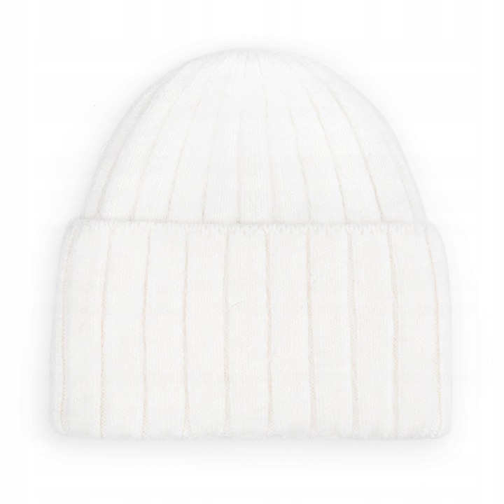 Caciula dama, Majka, 60% Angora, color mleczny, dimensiuni 21,5x20,5cm