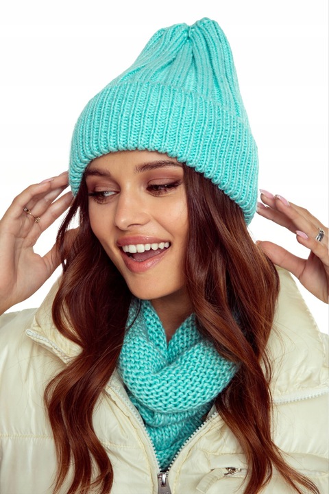 Caciula si fular dama, Majka, set, 10% lana, universal