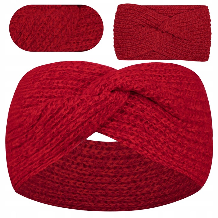 червен дамски тюрбан Майка 15см еластична материя размери 15х23см