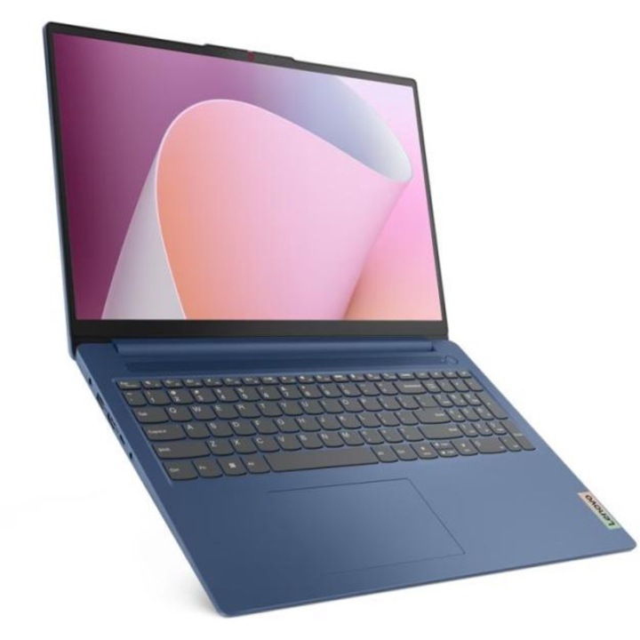 Lenovo IdeaPad Slim 3 Laptop, i5-12450H, 16GB Memória, 512GB SSD, 15.6" FullHD, Kék, Magyar billentyűzet, Böngésző, Vírusirtó, Windows 11 Pro