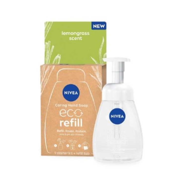 Контейнер + Еко пълнител Сапун за ръце Nivea 14гр
