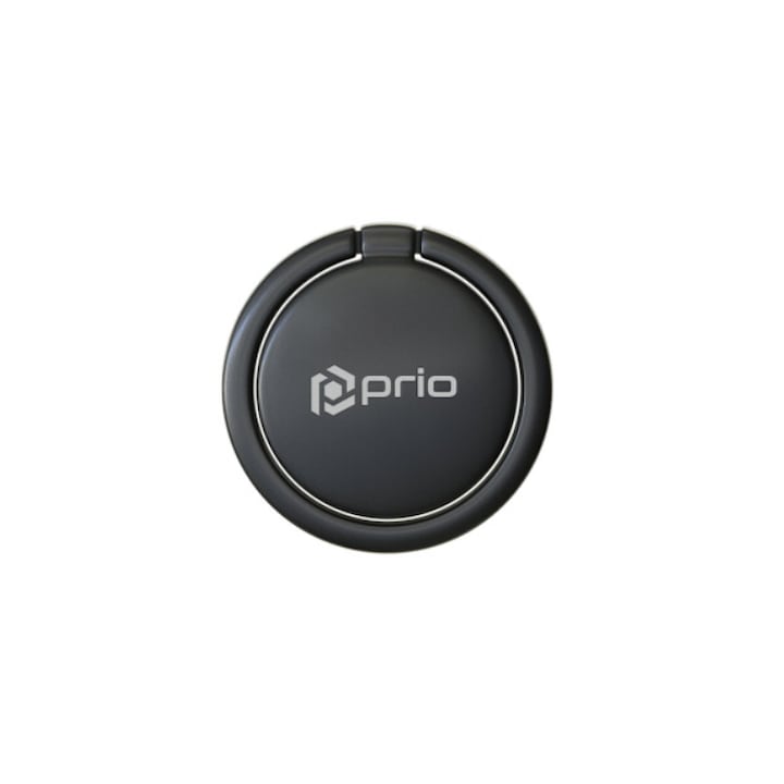 Suport tip popsocket pentru telefon sau tableta, metal, Negru