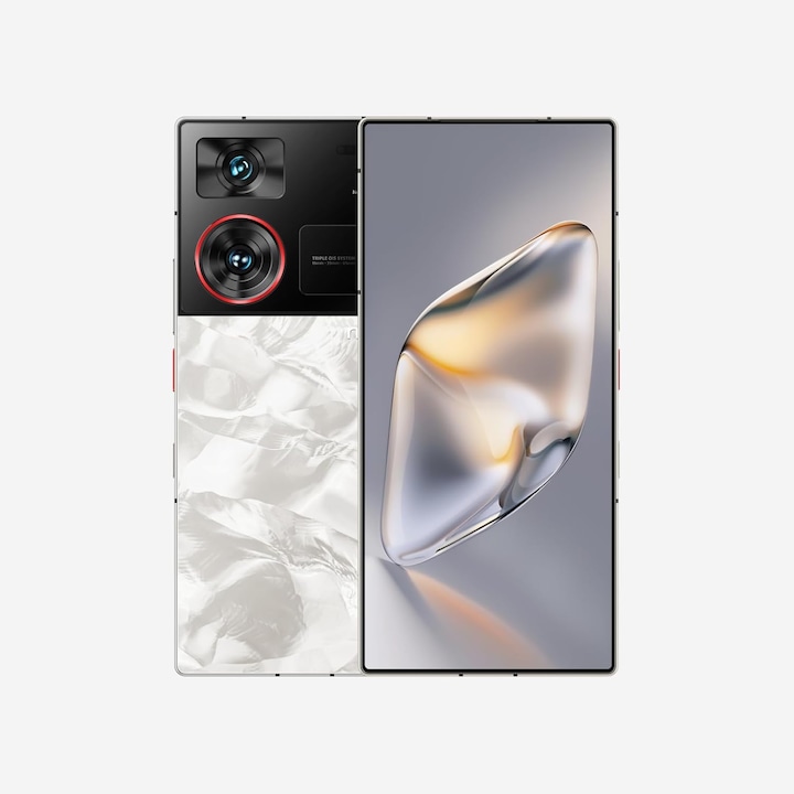 Смартфон Nubia Z60 Ultra 5G, 50MP тройна камера, 12GB RAM, 256GB, сребрист, 6,8 инча AMOLED