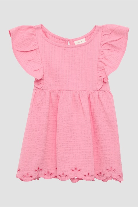 s.Oliver, Kerek nyakú pamutpóló, Pasztellrózsaszín