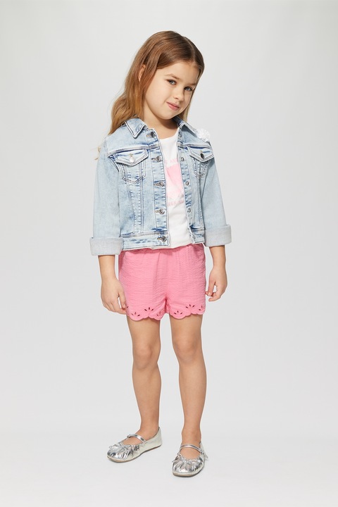 s.Oliver, Normál fazonú rövid pamutnadrág, Rózsaszín