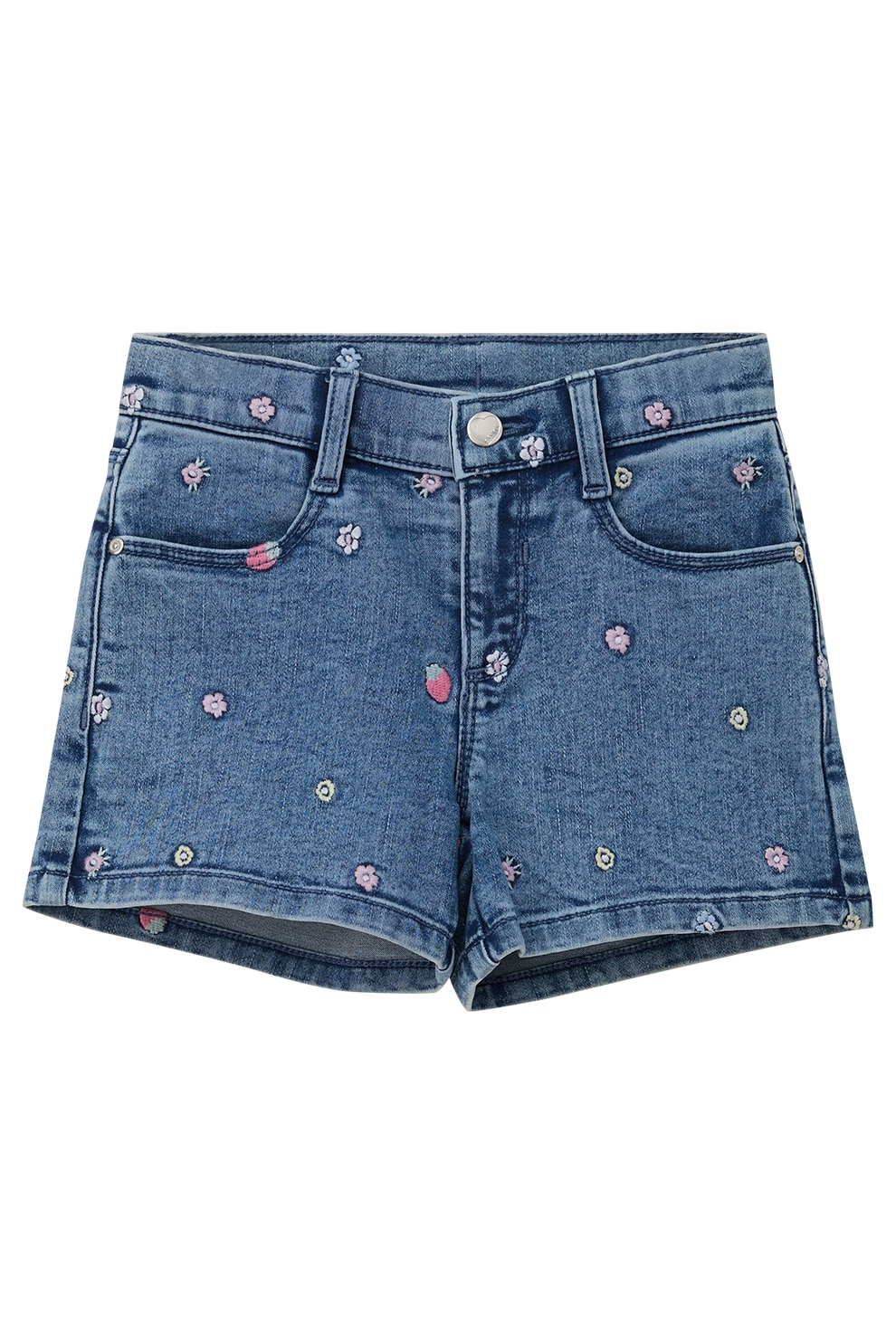 s.Oliver, Blugi scurti de denim cu buzunare, Albastru melange, 116 CM