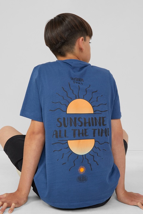 s.Oliver, Pamutpóló mintával a hátoldalán, Sötétkék